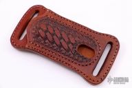 Leather Belt Sheath - Hand Tooled  