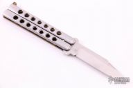 VINTAGE 1980s DRAGON-LOCK 11-473 TAK FUKUTA SEKI JAPAN STAINLESS 3.5" FOLDING BALISONG BUTTERFLY KNIF