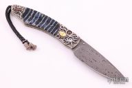 B12 Custom - Damascus/Sterling/Mammoth Tooth