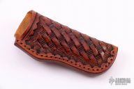 Leather Belt Sheath - Hand Tooled  
