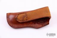 Leather Belt Sheath - Hand Tooled  