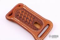 Leather Belt Sheath - Hand Tooled  