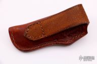 Leather Belt Sheath with Concho  