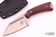  La Sanction - Burgundy Canvas Micarta