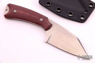  La Sanction - Burgundy Canvas Micarta