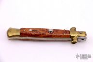 9" Swivel Bolster Auto - Burl Wood