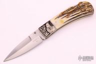 Engraved Stag Lockback