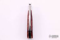 Engraved Lockback - Red Jigged Bone