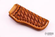 Leather Belt Sheath - Hand Tooled   