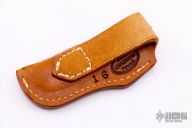 Leather Belt Sheath - Hand Tooled   
