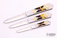 Set of Three One of a Kind Interframe Lockback Folders