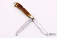 488210 Prototype Trapper - Antique Amber Jigged Bone