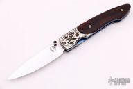 Sterling Silver and Cocobolo Linerlock