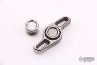  Hurricane Fidget Finger Spinner - Stonewashed Stainless Steel