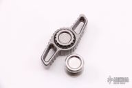  Hurricane Fidget Finger Spinner - Stonewashed Stainless Steel