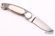 Button Lock - Engraved w/ Ivory