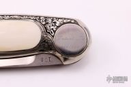 Button Lock - Engraved w/ Ivory