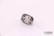 Stainless Steel Gear Ring - Size 13