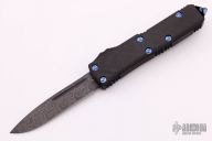 231-16CFTI UTX-85 S/E Carbon Fiber Damascus Standard Blue Titanium Hardware