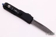 231-16CFTI UTX-85 S/E Carbon Fiber Damascus Standard Blue Titanium Hardware