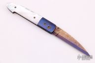 Mosaic Damascus and MOP linerlock