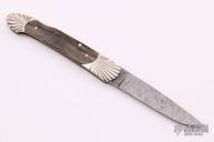 Damascus and Mammoth Ivory Lockback