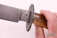 Damascus and Walrus Ivory Bowie