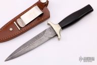 Damascus and Ebony Dagger