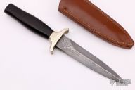 Damascus and Ebony Dagger