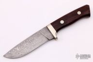 Damascus Drop Point Hunter 
