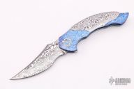 Damasteel and Timascus Linerlock Flipper