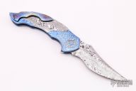 Damasteel and Timascus Linerlock Flipper
