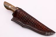 Damascus and Mammoth Ivory Drop Point