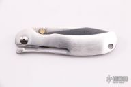 One Handed Knife - Cowry San Mai Damascus