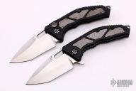 Medusa Flipper and Auto Set - Hand Ground Hand Rub Satin #010