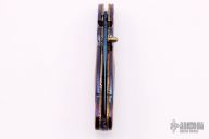 Damascus and Black Lip Pearl Linerlock  