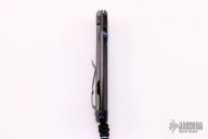  Large Sebenza 21 - Damascus/Carbon Fiber