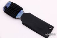 Flamed Titanium Push Dagger