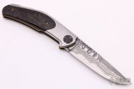 Damascus Lockback Folder