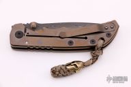 Harsey Folder - Damascus and Bronze Ano