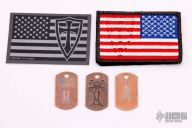 Marsh/Steel Flame Tags/Sticker/Patch