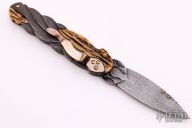 Stag and Damascus Linerlock