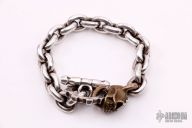  .925 Sterling Silver Bracelet w/ Cu Slickster 