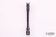 Large Saber Auto - Damascus and Mother of Pearl