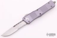 143-11GY Combat Troodon S/E Gray Stonewash Partial Serrated