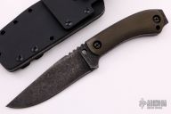 Survival Striker Knife - Green Canvas Micarta