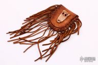 EDC Alligator Skull Earbud Leather Pouch