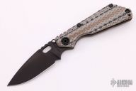 Strider Knives Folder: SnG Thickass Dagger/Diamond Pattern CPM 3V Monkey Edge Exclusive