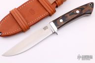 Wilderness Explorer - Snakeskin Burgundy Canvas Micarta