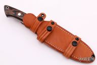 Wilderness Explorer - Snakeskin Burgundy Canvas Micarta